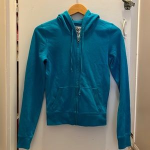Victoria’s secret zip hoodie top blue xs
